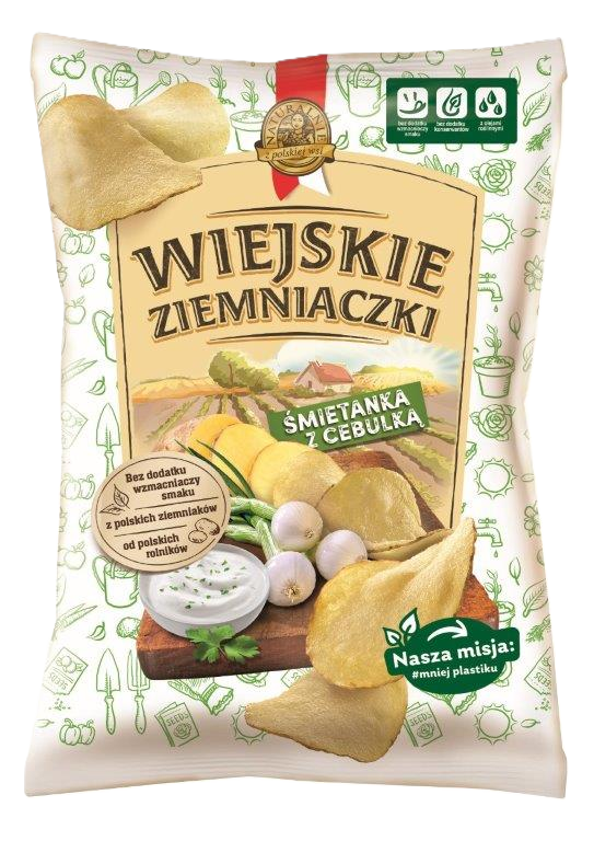 Картофельные чипсы Wiejskie Ziemniaczki со вкусом сметаны и лука 130 г-26-mywater-stage.wvts.xyz