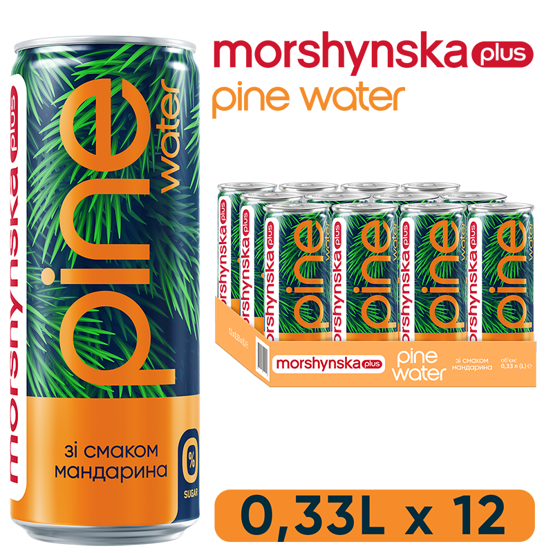 Моршинская + Пайн Вотер Мандарин 0,33 л слабогазированный напиток-15-mywater-stage.wvts.xyz