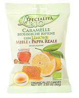 Льодяники Le Specialitа Bio з лимоном, медом і маточним молочком 80 г-4-mywater-stage.wvts.xyz