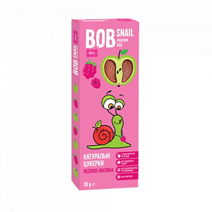 Натуральные фруктовые Конфеты "Яблоко-Малина" Bоb Snail 30 г — фото 1