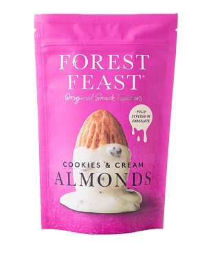 Мигдаль Forest Feast у білому шоколаді зі шматочками печива 120 г — фото 1