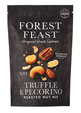 Суміш смажених ядер горішків та арахісу Forest Feast Трюфель і Пекоріно 120 г — фото 1