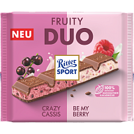 Шоколад Ritter Sport Duett молочный с йогуртом, чёрной смородиной, малиной и рисовыми хлопьями 218 г-7-mywater-stage.wvts.xyz