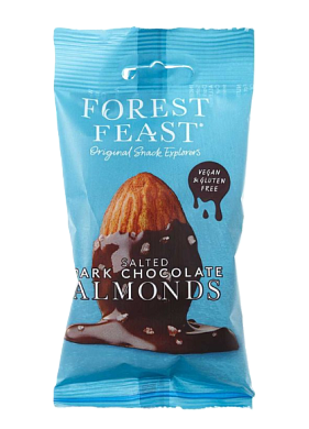 Обжаренный миндаль Forest Feast с бельгийским шоколадом и морской солью 40 г — фото 1