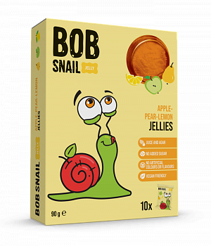 Мармелад фруктово-ягодный "Яблоко-Груша-Лимон" Bоb Snail 90 г — фото 1