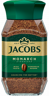 Кофе "JACOBS Monarch" растворимый 190г. — фото 1