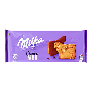 Печиво Milka Choco Moo вкрите молочним шоколадом 120 г — фото 1