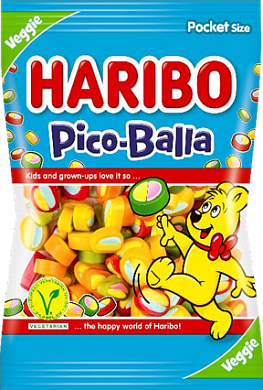 Желейные конфеты Haribo Pico Balla со фруктовым вкусом 85 г — фото 1