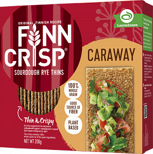 Сухарики житні Finn Crisp Caraway з кмином 200 г — фото 1