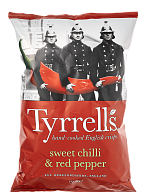 Чипси картопляні Tyrrell's із солодким чилі та червоним перцем 150 г-2-mywater-stage.wvts.xyz