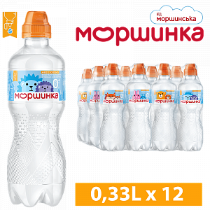 Вода "МОРШИНКА" СПОРТ 0,33 л негазированная — фото 1