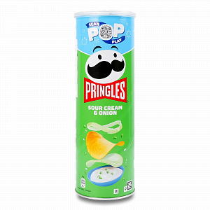 Чипси картопляні Pringles Sour Cream & Onion 165 г — фото 1