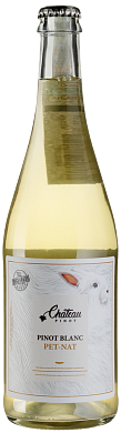 Вино Chateau Pinot Pet-Nat Pinot Blanc виноградне натуральне напівігристе екстра-брют біле 0,75 л — фото 1